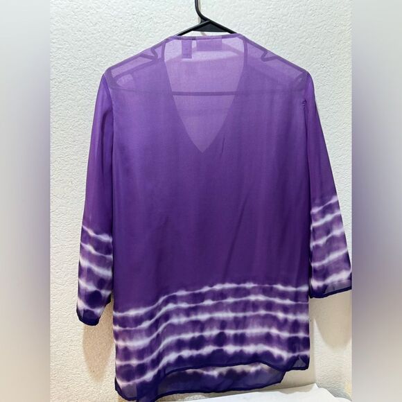 Chicos Embellished Tunic Style Top size 1 NWOT - Picture 2 of 6